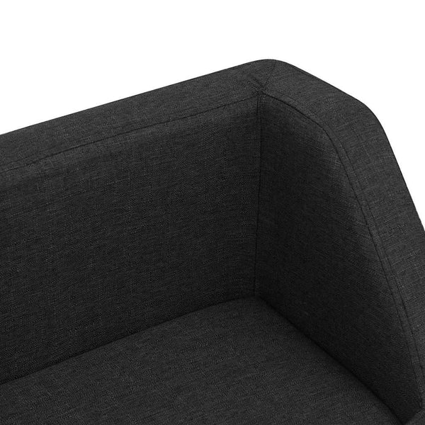 Koiran sohva musta 95x63x39 cm pellava