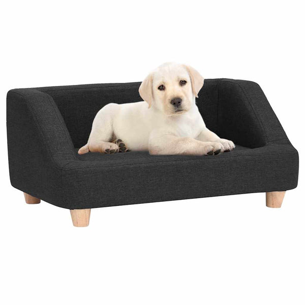 Koiran sohva musta 95x63x39 cm pellava