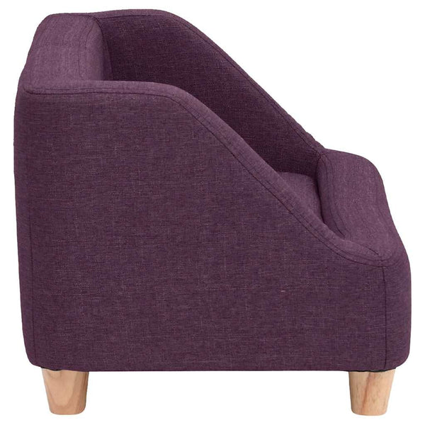 Koiran sohva viininpunainen 95x63x39 cm pellava