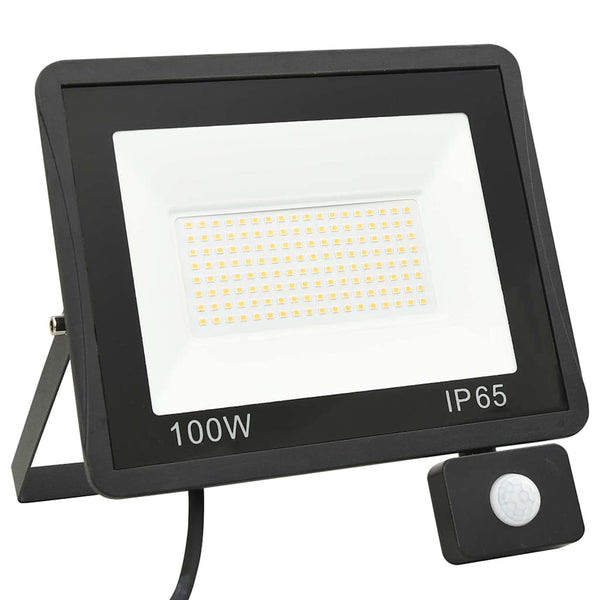 LED-valonheitin sensorilla 100 W lämmin valkoinen
