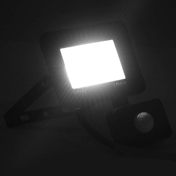LED-valonheitin sensorilla 20 W kylmä valkoinen