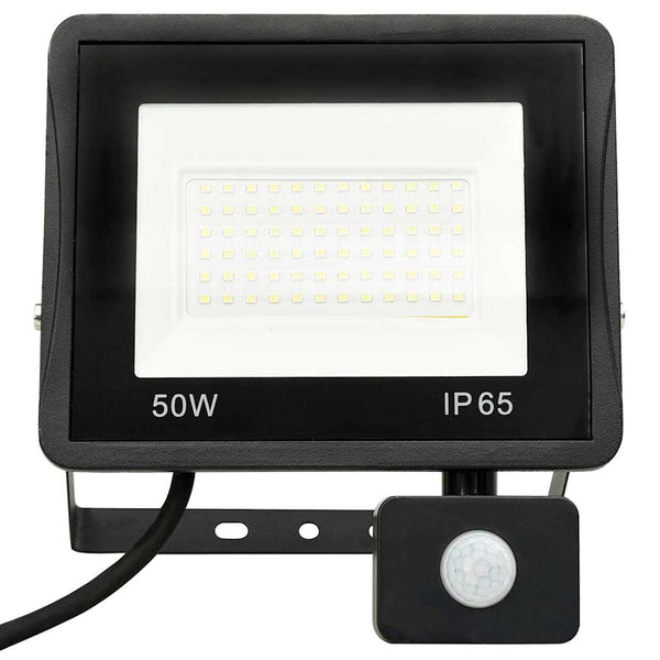 LED-valonheitin sensorilla 50 W kylmä valkoinen