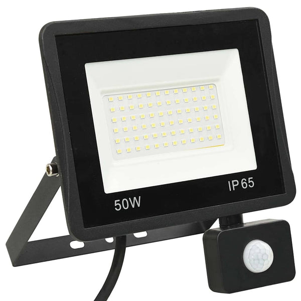 LED-valonheitin sensorilla 50 W kylmä valkoinen