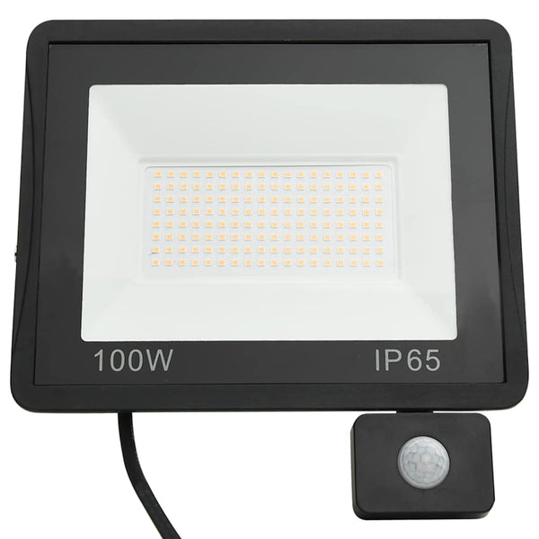 LED-valonheitin sensorilla 100 W kylmä valkoinen