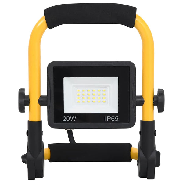 LED-valonheitin kahvalla 20 W lämmin valkoinen