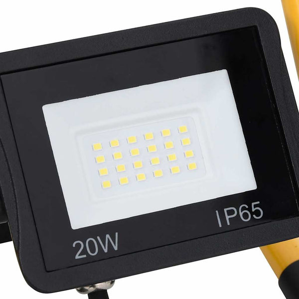 LED-valonheitin kahvalla 20 W lämmin valkoinen