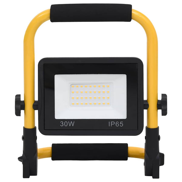 LED-valonheitin kahvalla 30 W lämmin valkoinen