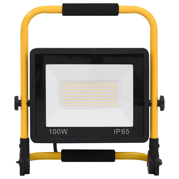 LED-valonheitin kahvalla 100 W lämmin valkoinen