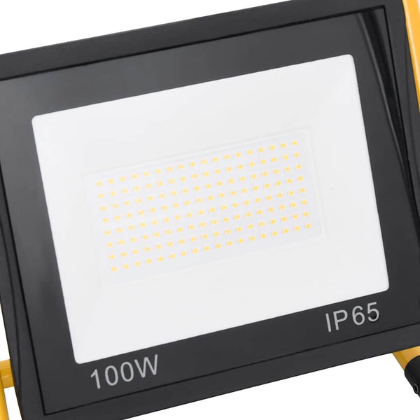 LED-valonheitin kahvalla 100 W lämmin valkoinen