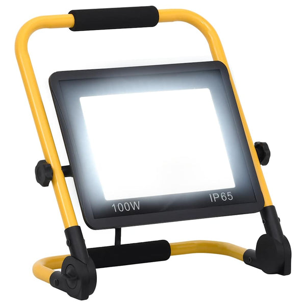 LED-valonheitin kahvalla 100 W kylmä valkoinen