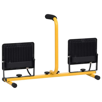 Lämmin valkoinen led-valonheitin kahvalla Campianu 2x50 W