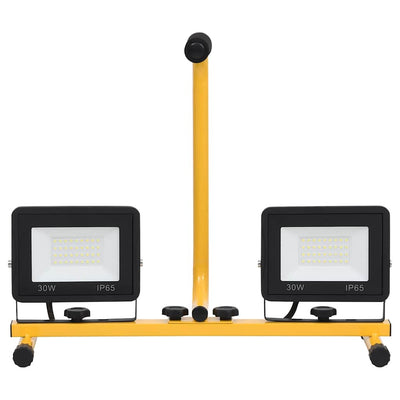 Kylmä valkoinen led-valonheitin kahvalla Campianu 2x30 W