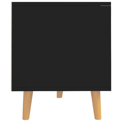 TV-taso musta 90x40x48,5 cm tekninen puu