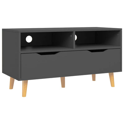 TV-taso harmaa 90x40x48,5 cm tekninen puu