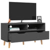 TV-taso harmaa 90x40x48,5 cm tekninen puu