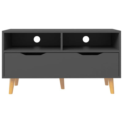 TV-taso harmaa 90x40x48,5 cm tekninen puu