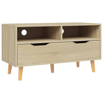 TV-taso Sonoma-tammi 90x40x48,5 cm tekninen puu