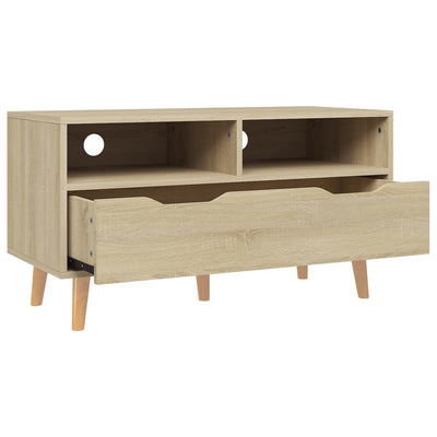 TV-taso Sonoma-tammi 90x40x48,5 cm tekninen puu