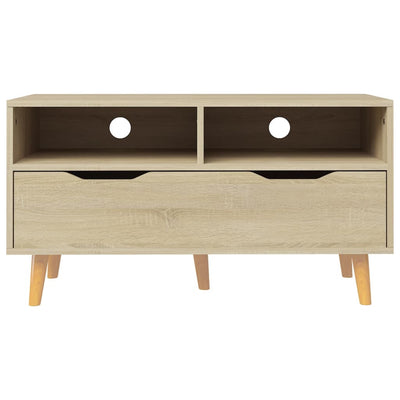 TV-taso Sonoma-tammi 90x40x48,5 cm tekninen puu