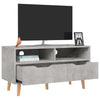 TV-taso betoninharmaa 90x40x48,5 cm tekninen puu