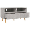 TV-taso betoninharmaa 90x40x48,5 cm tekninen puu