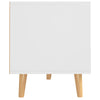 TV-taso valkoinen ja Sonoma-tammi 90x40x48,5 cm tekninen puu