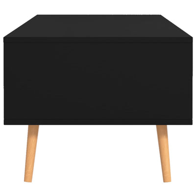 Sohvapöytä musta 100x49,5x43 cm tekninen puu