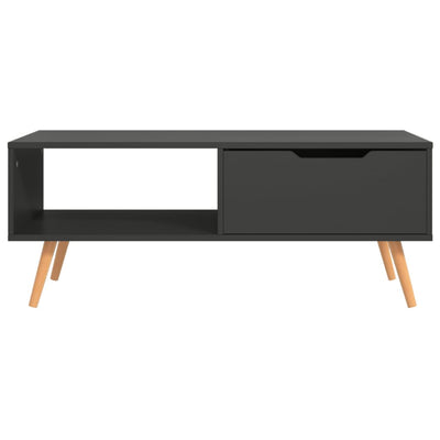 Sohvapöytä harmaa 100x49,5x43 cm tekninen puu
