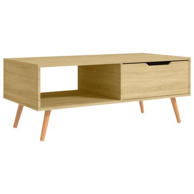Sohvapöytä Sonoma-tammi 100x49,5x43 cm tekninen puu