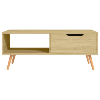 Sohvapöytä Sonoma-tammi 100x49,5x43 cm tekninen puu