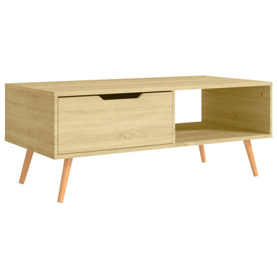 Sohvapöytä Sonoma-tammi 100x49,5x43 cm tekninen puu