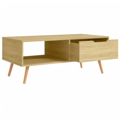 Sohvapöytä Sonoma-tammi 100x49,5x43 cm tekninen puu