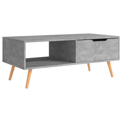 Sohvapöytä betoninharmaa 100x49,5x43 cm tekninen puu