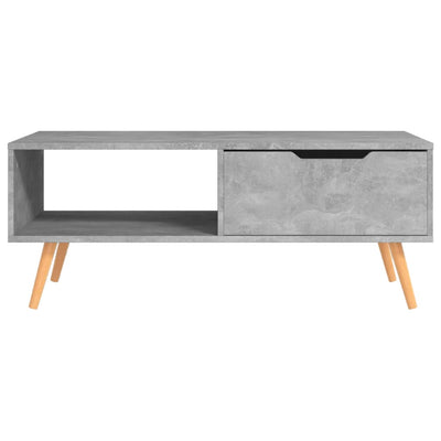 Sohvapöytä betoninharmaa 100x49,5x43 cm tekninen puu