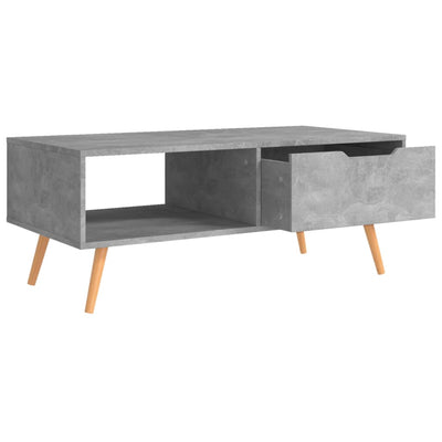 Sohvapöytä betoninharmaa 100x49,5x43 cm tekninen puu