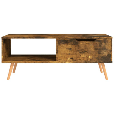 Sohvapöytä savutammi 100x49,5x43 cm tekninen puu