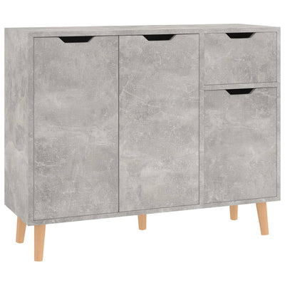 Senkki betoninharmaa 90x30x72 cm tekninen puu