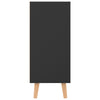 Senkki korkeakiiltoinen musta 90x30x72 cm lastulevy