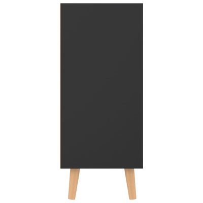 Senkki korkeakiiltoinen musta 90x30x72 cm lastulevy