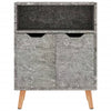 Senkki betoninharmaa 60x30x72 cm tekninen puu