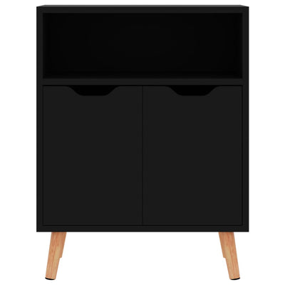 Senkki korkeakiilto musta 60x30x72 cm tekninen puu