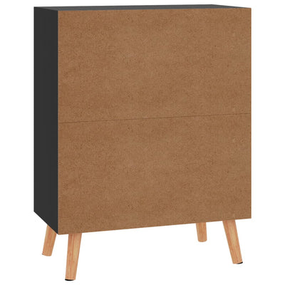 Senkki korkeakiilto musta 60x30x72 cm tekninen puu