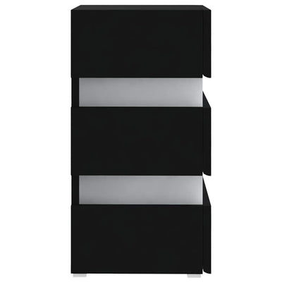 Musta yöpöytä Zoria 45x35x67cm (puinen)