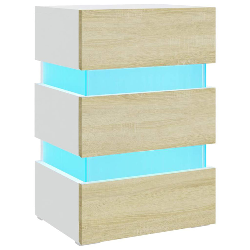 Sonoma tammi led-yöpöytä Zoria 45x35x67cm (puinen)
