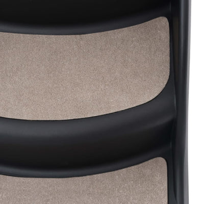 Kokoontaittuvat 3 askelman koiran portaat musta