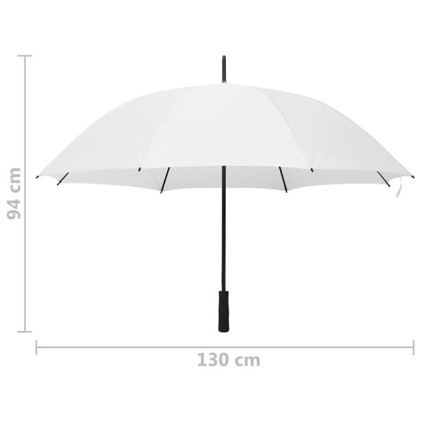 Valkoinen sateenvarjo Brigetta 130cm