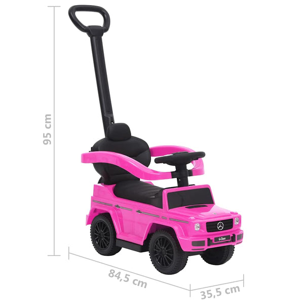 Työnnettävä potkuauto G63 pinkki