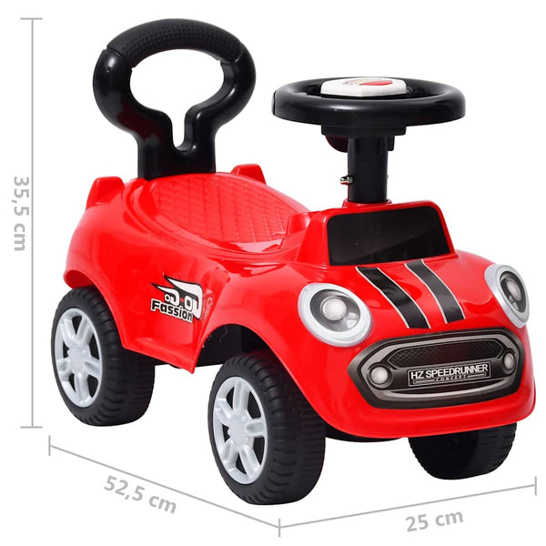 Potkuauto punainen