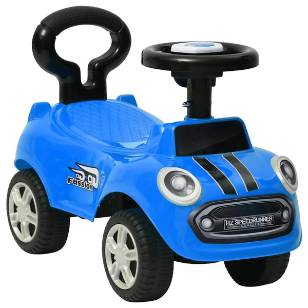 Potkuauto väriltään sininen