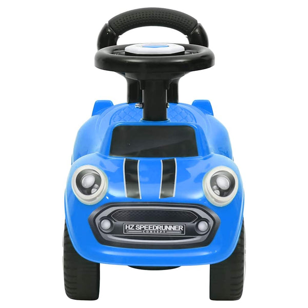 Potkuauto väriltään sininen